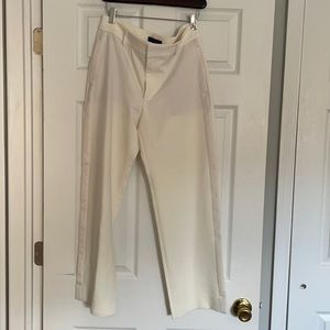 White, tuxedo Banana Republic cropped pants